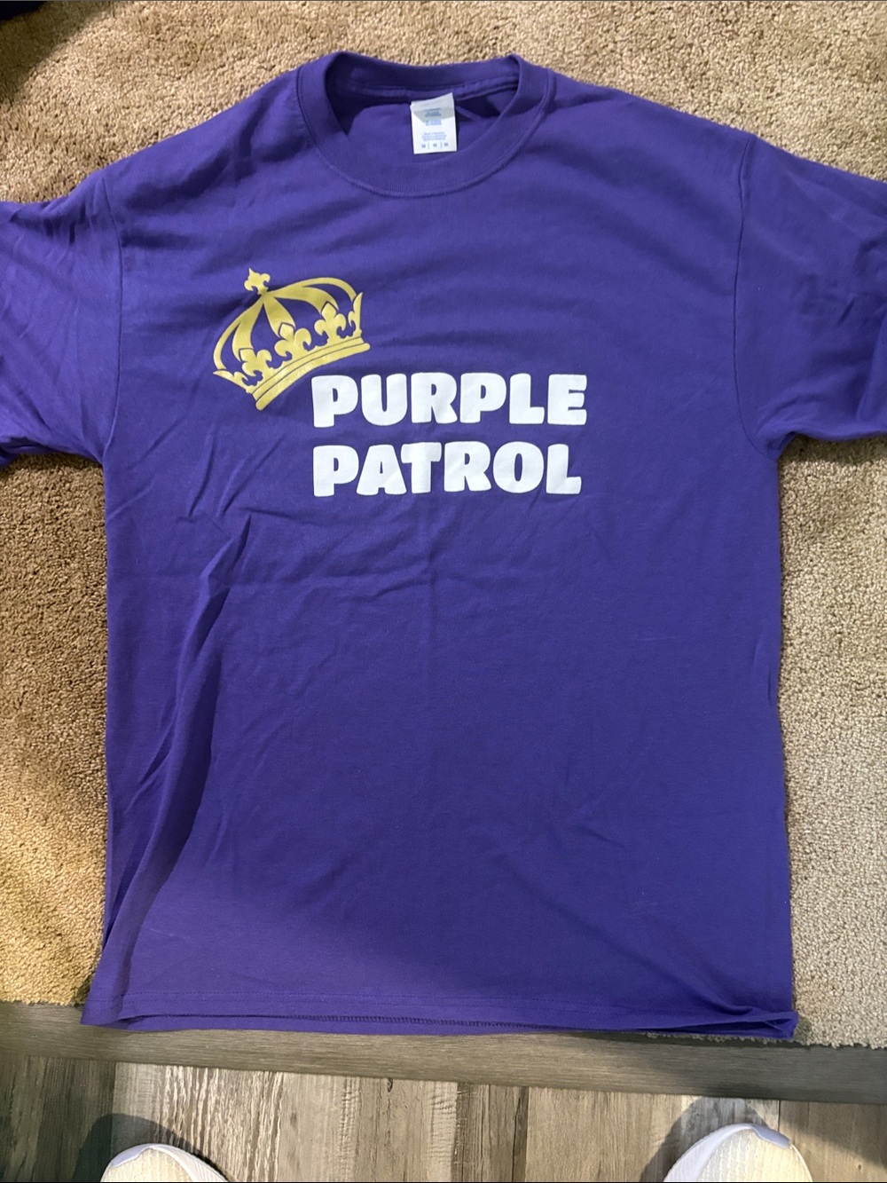 JMU Purple Patrol Graphic Tee - Purple with Gold & White Print